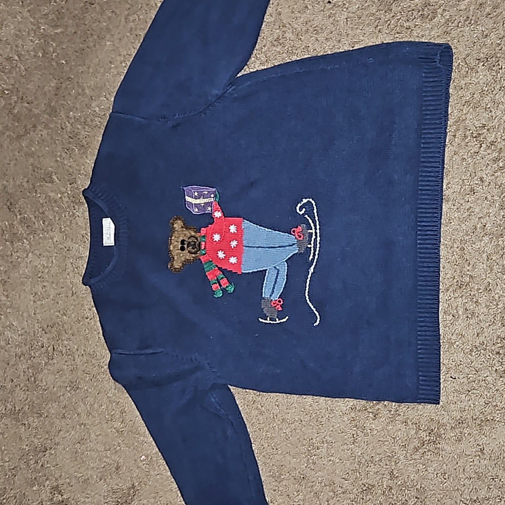 Studio Works Bear Christmas Sweater Size Large